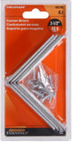Hardware Essentials 852195 Cd-Corner Brace 3-1/2X3/4 Zinc