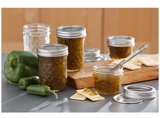 Ball 1440080400 4 oz.Capacity Regular Mouth Quilted Crystal Jelly Jars, 12 ct.