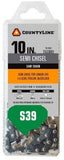 CountyLine 15039TSC Chainsaw Chain Link 39 Semi Chisel Steel 10 Inch