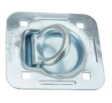 CargoSmart 877 Heavy Duty Steel Bolt-On Recessed Mount D-Ring with Back Plate