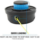 Shakespeare 17238 Auto Winder II Bump Feed Trimmer Head Nylon Black