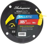 Shakespeare 17246 Ballistic Tri-Edged Trimmer Line 0.105 Inch x 705ft Yellow