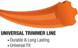 Shakespeare 17254 Universal Geared Trimmer Line 0.095 Inch x 125ft Nylon Orange