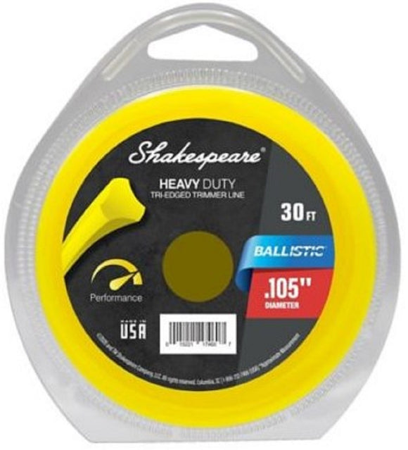 Shakespeare 17460 Ballistic Tri-Edged Trimmer Line 0.105