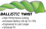 Shakespeare 17464 Ballistic Twist Trimmer Line 0.08 Inch x 175ft Nylon Green