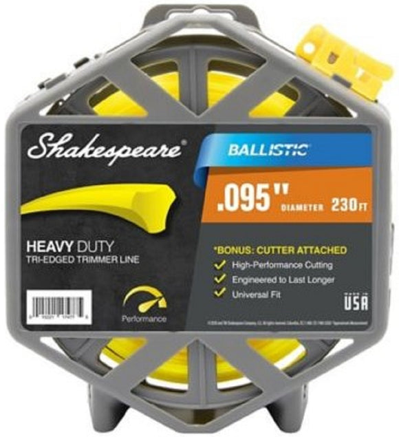 Shakespeare 17477 Universal Ballistic Triangle Shape Trimmer Line 0.095