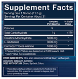 Creatine + Glutamine w/ Beta-Alanine Powder - Fruit Punch (12.6 oz./31 Servings)