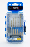 Mibro 358471BLUE Tap and Tin Drill Set - 13 pieces