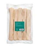 Retriever Large Rolls 10" Natural Beefhide Rawhide Dog Chew Treats, 5 Count