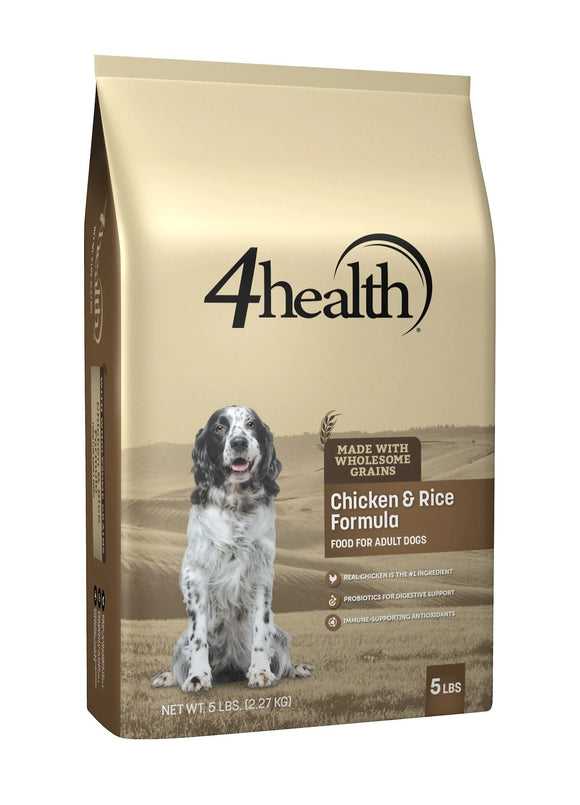 4health Wholesome Grains Chicken and Rice Formula Adult Dry Dog Food - 5 lb