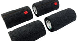 SyrFlex 3840VBK-024 Self-Adhering Elastic Cohesive Bandages, Black- 4 pcs.