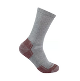 Carhartt SC2823WBLK-M Women's Cotton Blend Crew Sock 3-pk, Grey, Size 9-11