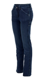 Ridgecut YLB-4048 Slim Fit Women's Mid-Rise Flex Work Jeans, Dark Wash, Size 4 - view 7