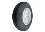 Carry-On Trailer 15in ST205/75D15 Bias 6-Ply Tire and White Wheel 5 Lug on 4.5in