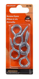 Hardware Essentials 851769 Cd-Screw Eye Large 0.162 in x 1-5/8 in. Pack 1