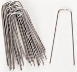 Greenscapes 208254 Fabric and Garden Staple Silver Steel