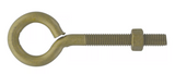 Hardware Essentials 322608 Gold Fg Eye Bolt with Nut, 1/2 in.-13 x 6 in., 1-Pc