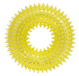 Gnawsome 10027 - Spiky Squeaker Ring Dog Toy, Squeaky, Teething, All Life Stages