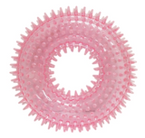Gnawsome 10027 - Spiky Squeaker Ring Dog Toy, Squeaky, Teething, All Life Stages
