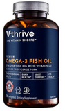 High-Quality Omega-3 Fish Oil with Vitamin D3 - 1,060 EPA/DHA (120 Softgels)