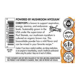 Organic Cordyceps Mushroom Mycelium Powder for Energy Enhancement (66 Servings)