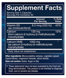 HMB + Vitamin D3 - Aids Muscle Development and Strength (360 Vegetable Capsules)