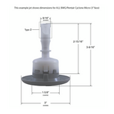 Pentair 9718WW 3" FD Cyclone Micro Directional Textured Jet Internal - Dark Gray - view 5