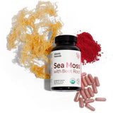 Sea Moss Superfood Capsules with Beet Root - 1,000 MG (120 Veggie Capsules)