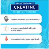 Creatine HCL Powder - Highly Soluble & Bioavailable - Unflavored (60, 1.58oz)