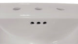 Kohler K-2239-8-0 Memoirs Classic Fireclay Pedestal Bathroom Sink  24" White