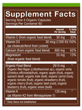 Organic Calcium Bone Formula - Plant-Derived Bone Support w/ Vitamins, 240 Caps