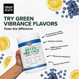 Green Vibrance Plant-Bd Superfood Powder + 25B Probiotics – Blue Lemon (25 Srvs)