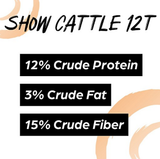 Sunglo 98317 Advanced Nutritional Show Cattle 12T Textured Feed, 50 lbs.