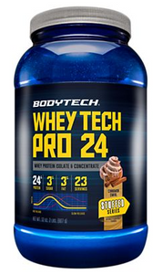 Whey Tech Pro 24 - Whey Protein Isolate & Concentrate Powder- Cinnamon (23 Srvs)