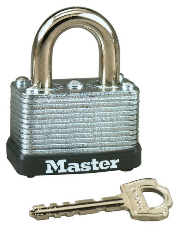 Master Lock 22D 1/4 in. Diameter Shackle Warded Padlock