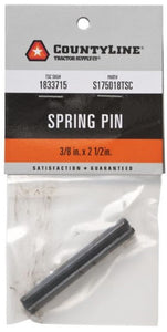 CountyLine 22KITA133 Spring Pin 3/8 Inch x 2-1/2 Inch Auto Black/Black Oxide