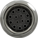 Custom 23452-712-900 Jet Intl, Typhoon 500, 5"fd, Massage, Scalloped, SS/Gry