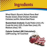 Nylabone NENM502TPW - Natural Nubz Edible Dog Chews, Beef Flavor w/ Meaty Center