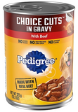 Pedigree 10141821 - Choice Cuts In Gravy With Beef, Made w/ Real Beef, 1 Can
