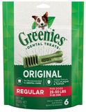 Greenies 10123470 Original Natural Dental Care Dog Treats, 6 oz., 6 ct.