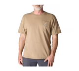 Carhartt K87 Men's Loose Fit Short-Sleeve Pocket T-Shirt, Desert, XL Tall