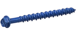 Hillman 41555 Flat-Head Phillip Concrete Screw Anchor, Blue 3/16"x2-1/4", 2-Pack
