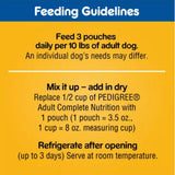 Pedigree Adult Chicken, Beef, Pasta and Vegetables in Gravy Wet Dog, 18 Pouch - view 11