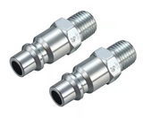 JobSmart STM8T022 3/8 in. I/M x 1/4 in. Male NPT Plugs, 300 PSI, 2 Pack