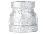 LDR Industries 1/2 in. x 3/8 in. STZ Galvanized Reducing Coupling, Gray Color