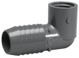 Lasco Fittings 1407-015 1.5" Inserts 90 Deg Combination Elbow Insert x FPT Gray