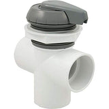 Waterway 600-3067 2" 3 Port Top Mount Notched Diverter Valve - Gray