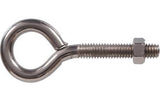 Hillman Hardware Essentials 320764 Stainless Steel Eye Bolt w/ Nut, 5/16-18 X 3-1/4"