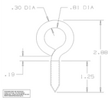 Hardware Essentials Stainless Steel Screw Hook 851880