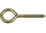 Hardware Essentials 322625 Forged Eye Lag Bolt 7/16 X 5.25" Gold-Plated
